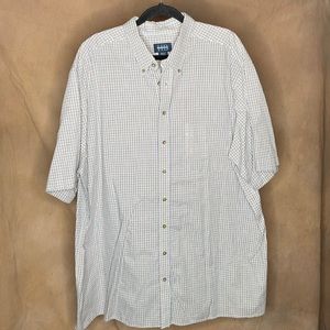 Harbor Bay Men's 2XLT (TALL) Short Sleeve Button Down Shirt - LIKE NEW